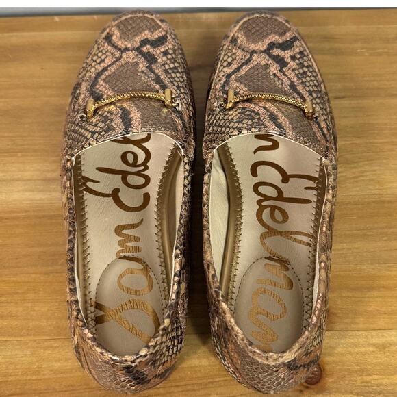 Sam Edelman Lior Snakeskin Leather Loafer Women's Size 7.5 - Picture 5 of 9